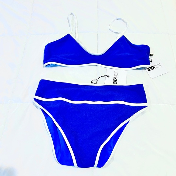 NWT Beach Riot Riviera Azure Bikini Set - Picture 3 of 6
